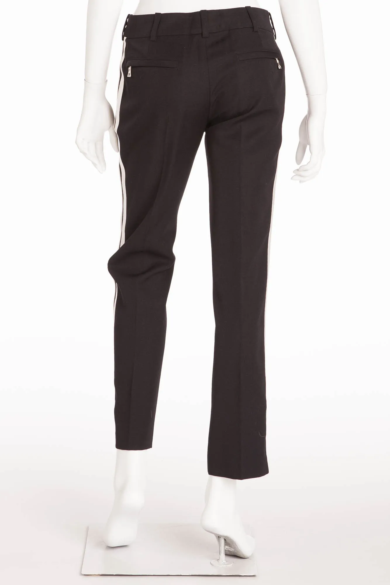 Balmain - Black  Tuxedo Style Skinny Dress Pants  - FR 40