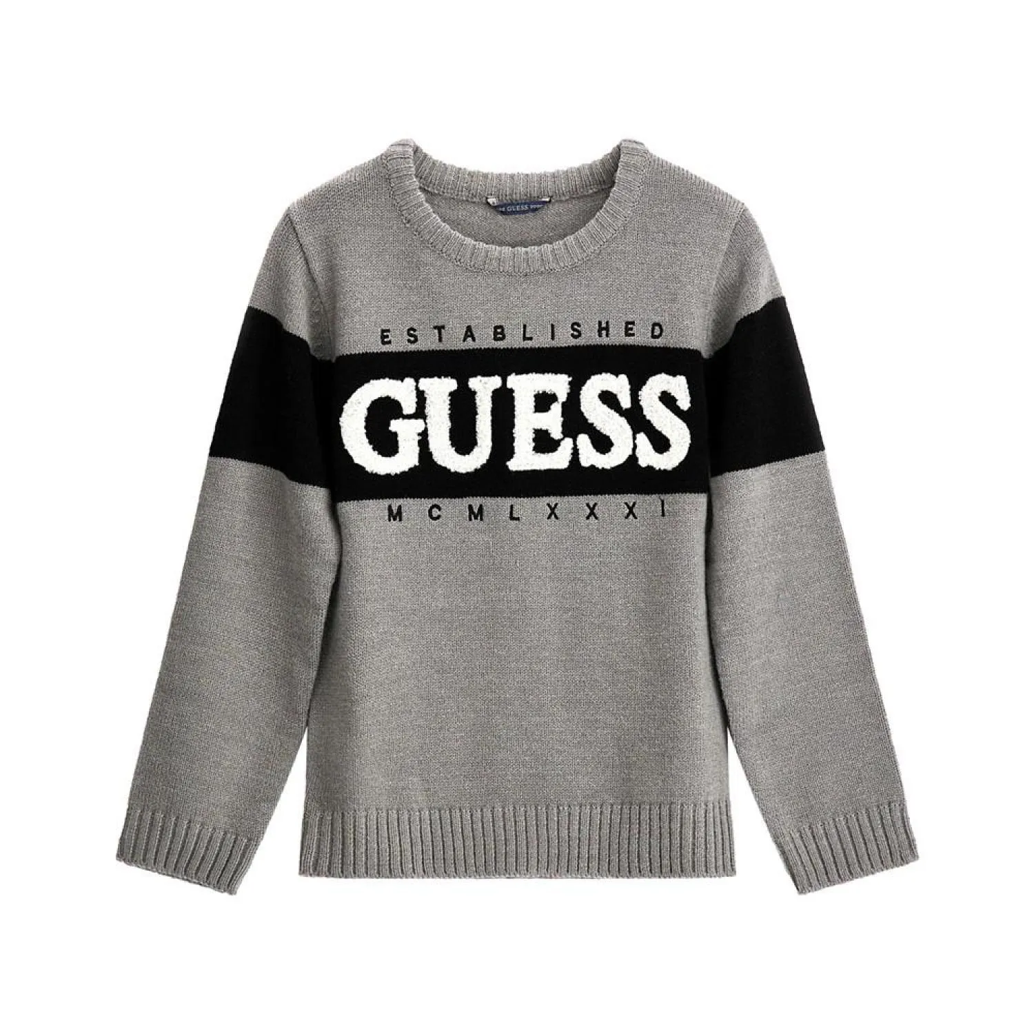 Big Boys Soft Blend Embroidered Chenille Logo Sweater