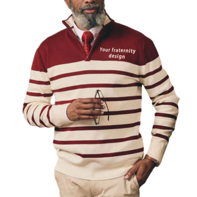 Custom Wholesale Greek Knit Sweater Fraternity Sweater | OEM/ODM Greek Sweater Manufacturer