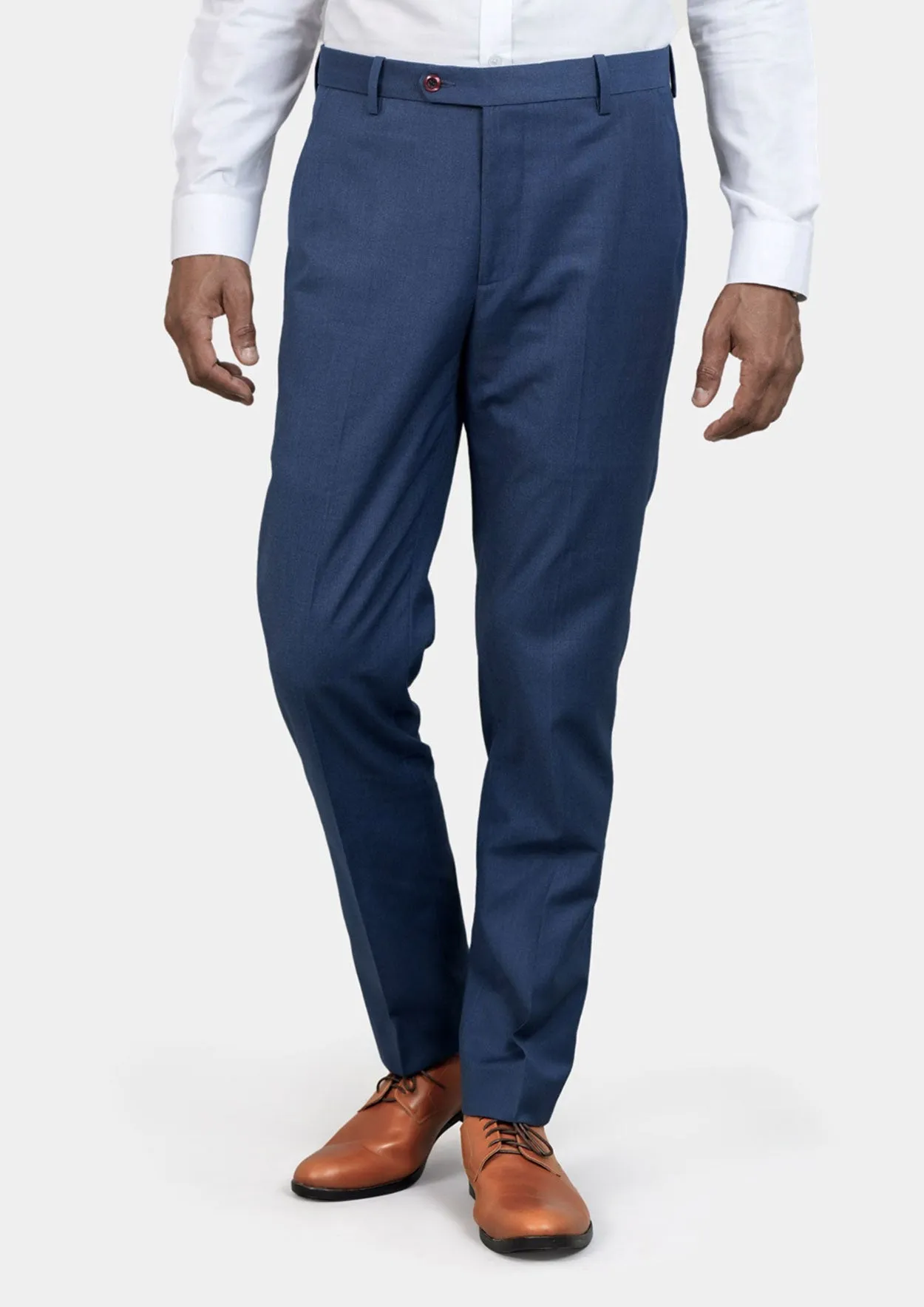 Deep Blue Crosshatch Pants