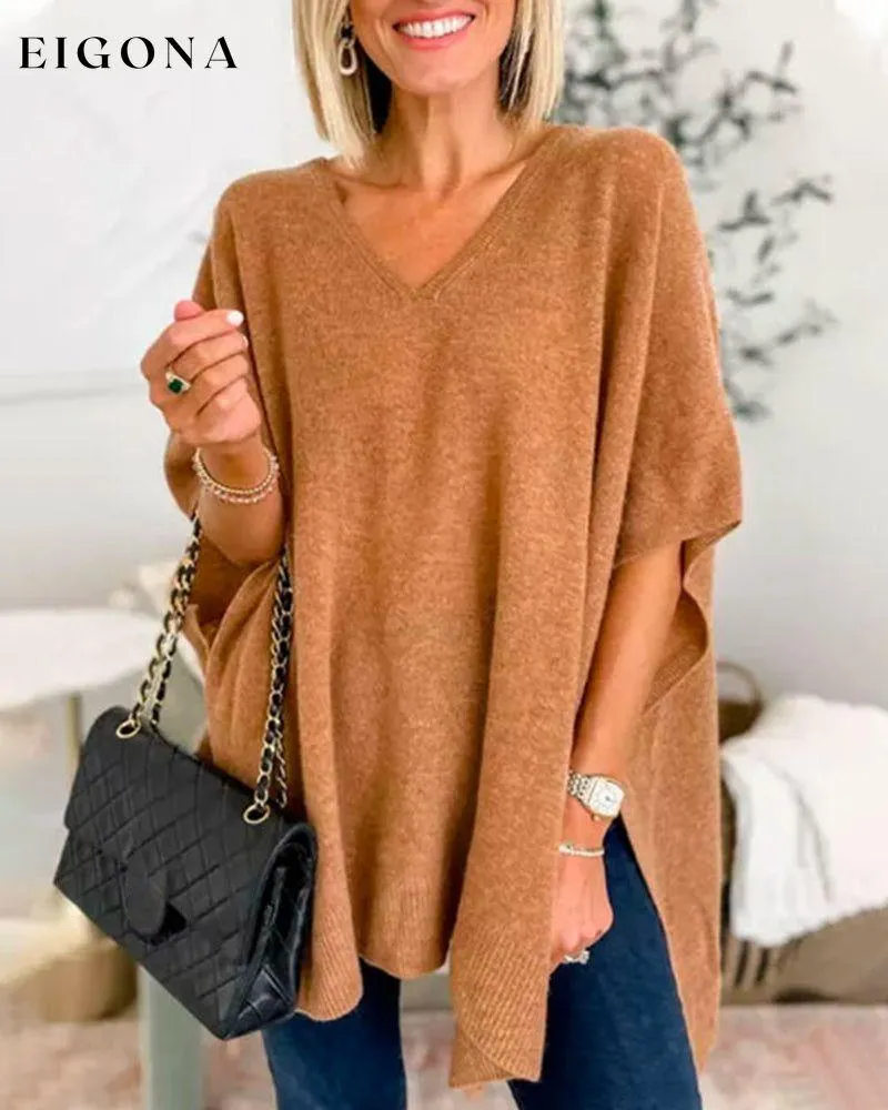 Elegant v-neck Pullover Sweater