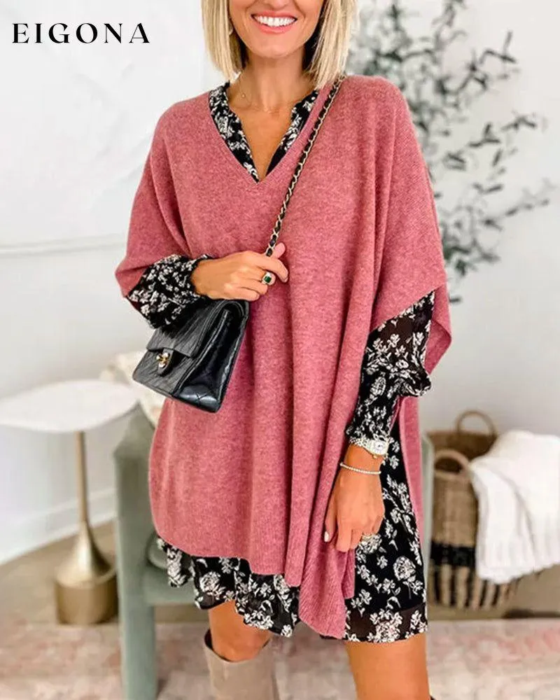 Elegant v-neck Pullover Sweater