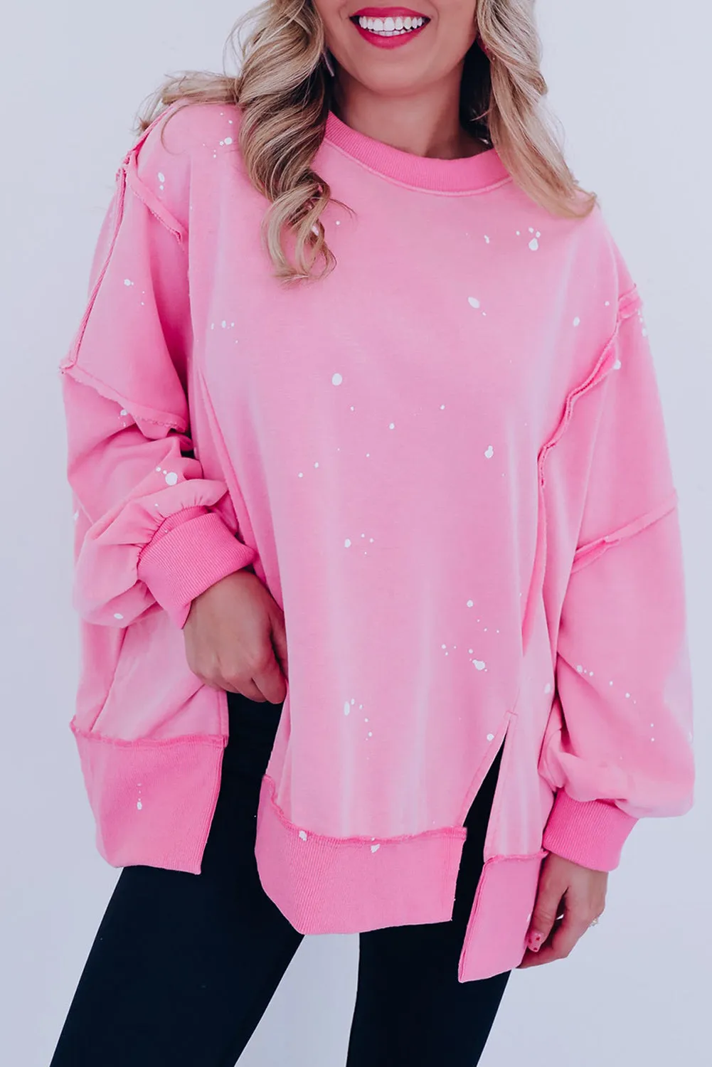 Exposed Seam Baggy Sweatshirt