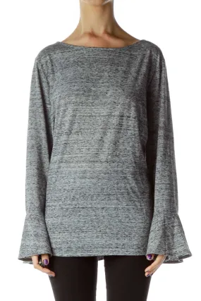 Gray Mottled Sweatshirts