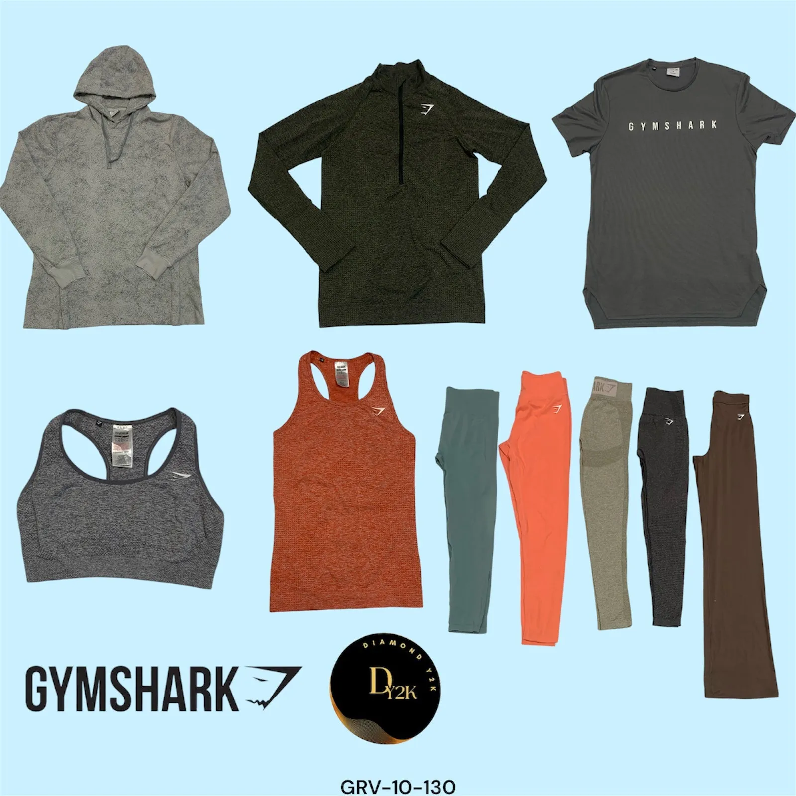 Gymshark Power Pack – Mix of Active Tops & Bottoms (GRV-10-130)