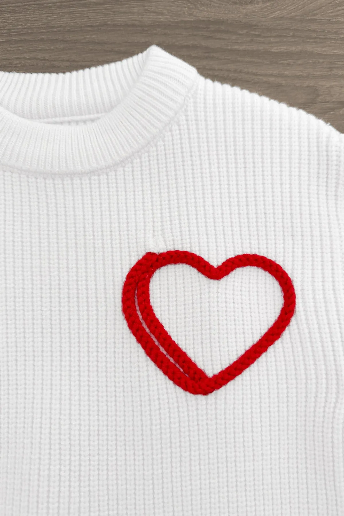 Heart Knit Sweater - Boy or Girl