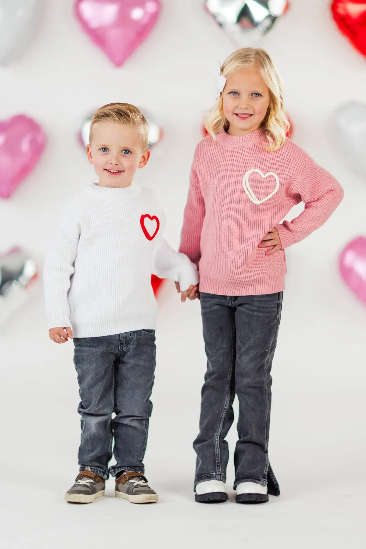 Heart Knit Sweater - Boy or Girl