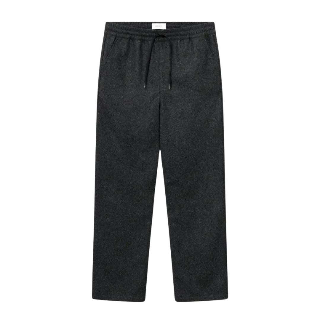 Houston Wool Drawstring Pants - Charcoal