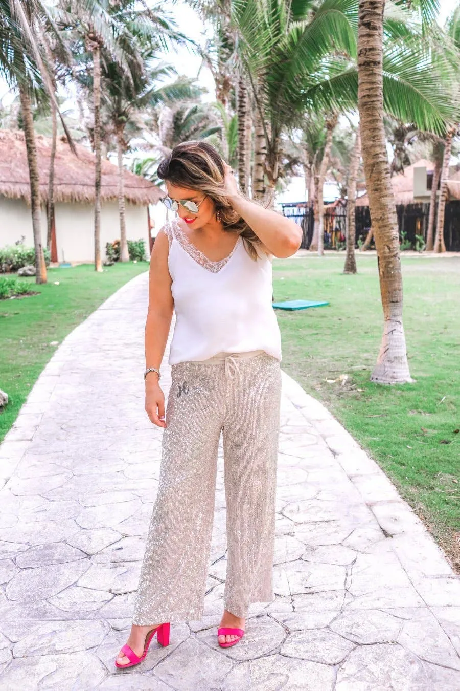 Kourtney Sequin Pants