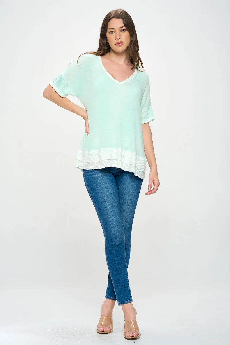 LIGHTWEIGHT V NECK SWEATER