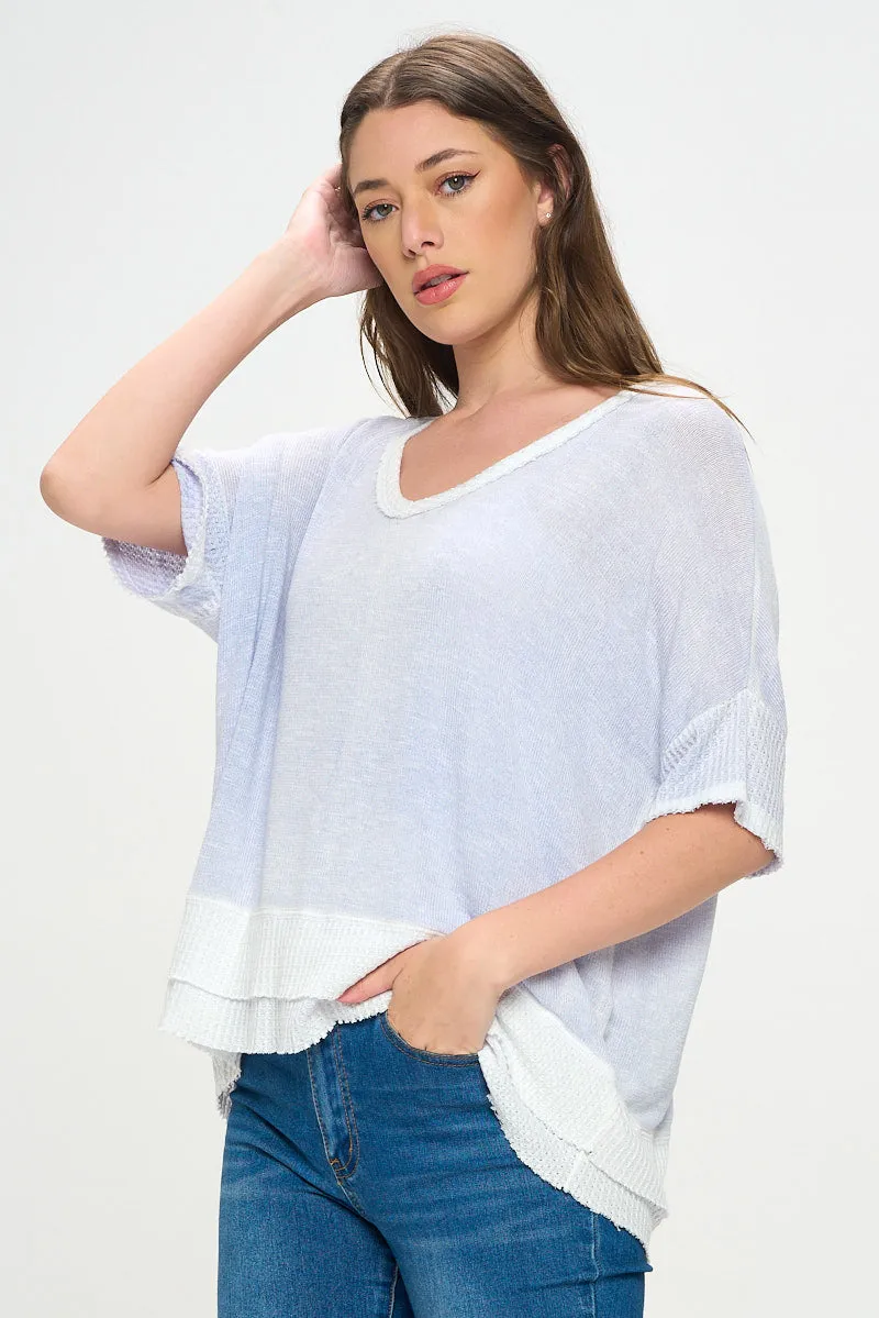 LIGHTWEIGHT V NECK SWEATER