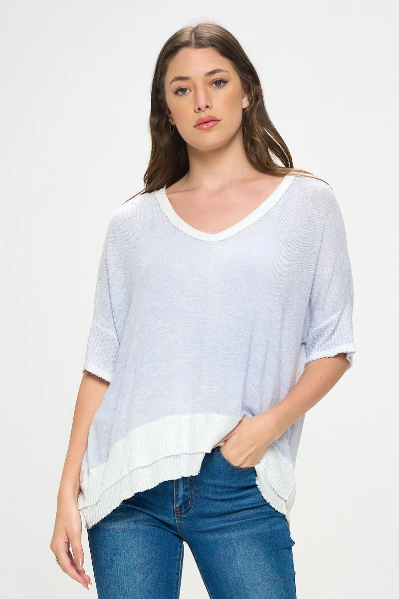 LIGHTWEIGHT V NECK SWEATER