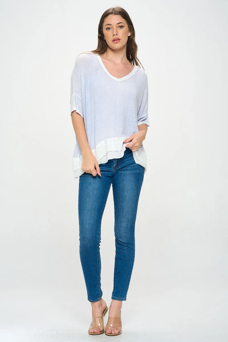 LIGHTWEIGHT V NECK SWEATER