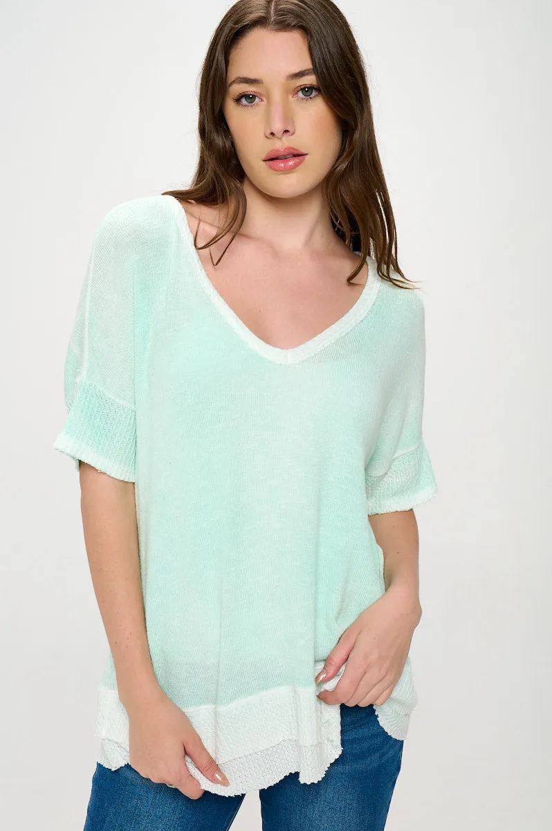 LIGHTWEIGHT V NECK SWEATER