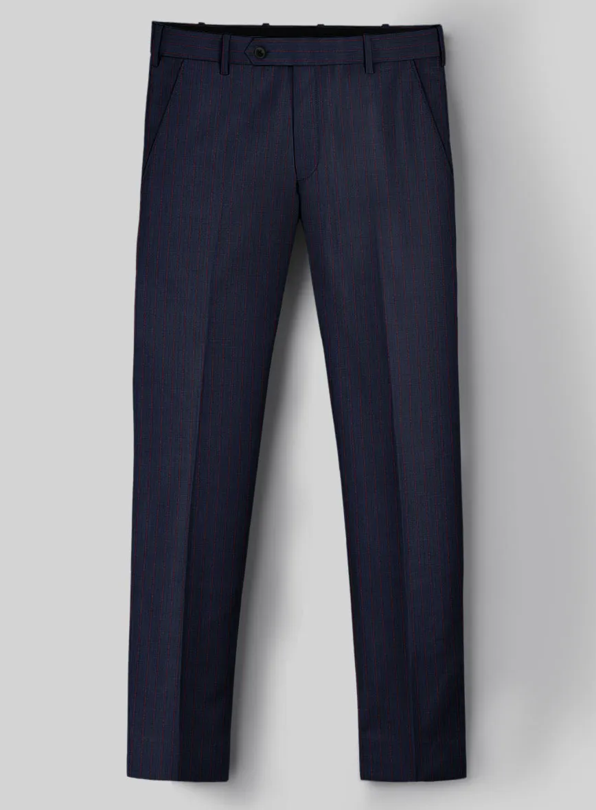 Napolean Argio Stripe Dark Blue Wool Pants