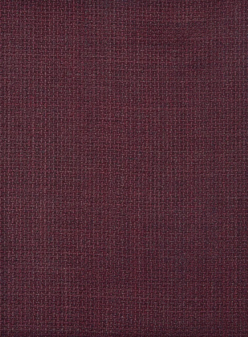 Napolean Basket Weave Wine Wool Pants