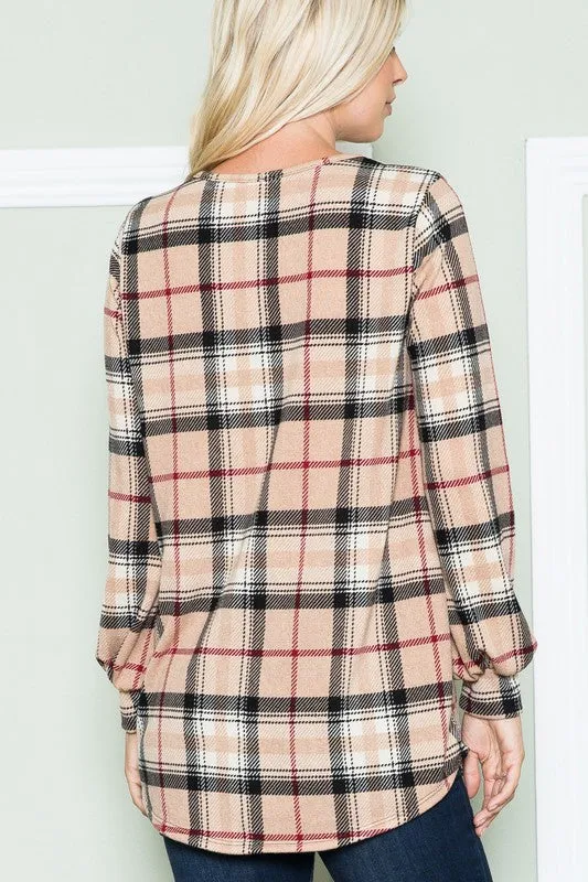 Perfect Plaid V-Neck