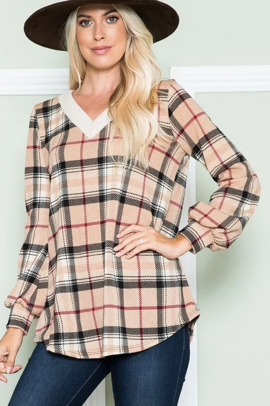 Perfect Plaid V-Neck