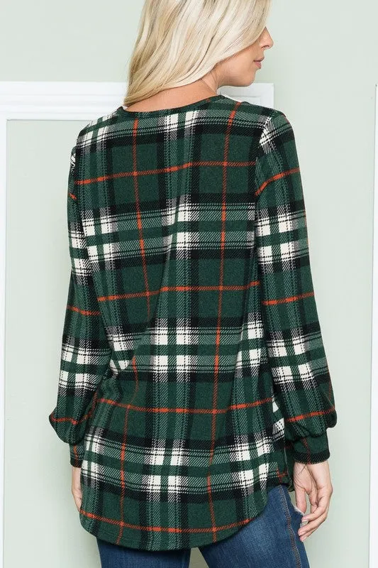 Perfect Plaid V-Neck