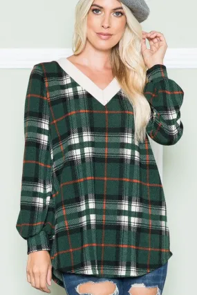 Perfect Plaid V-Neck