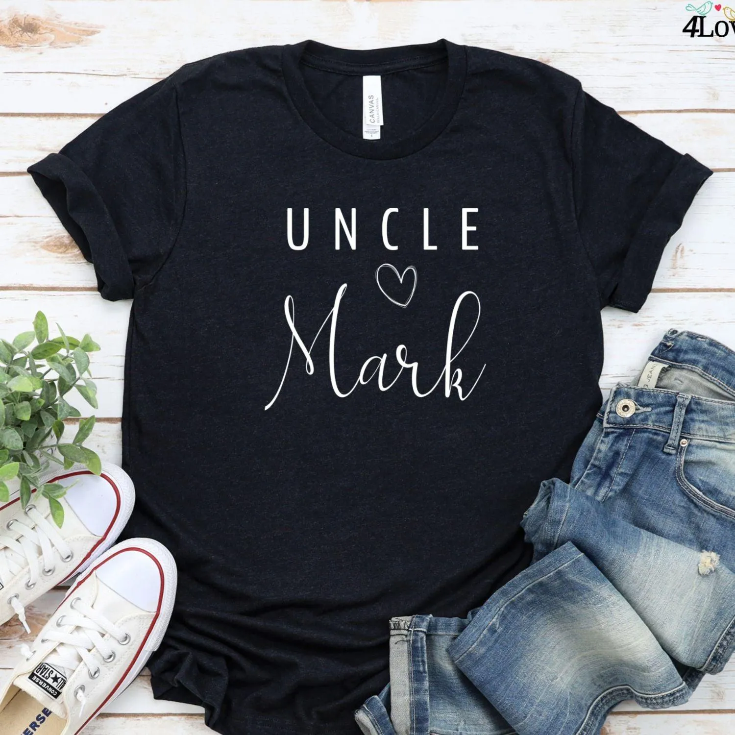 Personalized Matching Outfits for Aunt & Uncle: Custom Name Set - Unique Gift Idea