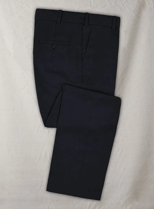 Reda Midnight Blue Wool Pants