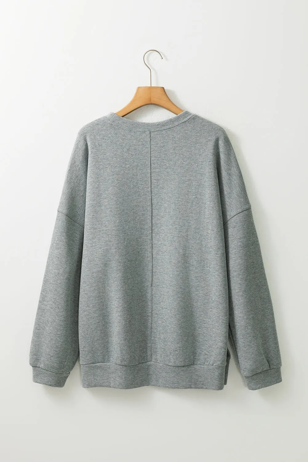 Side Split Oversized Sweatshirt