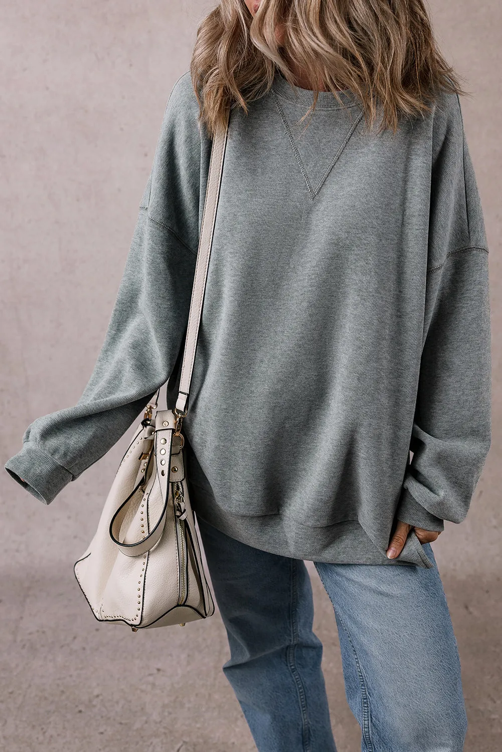 Side Split Oversized Sweatshirt