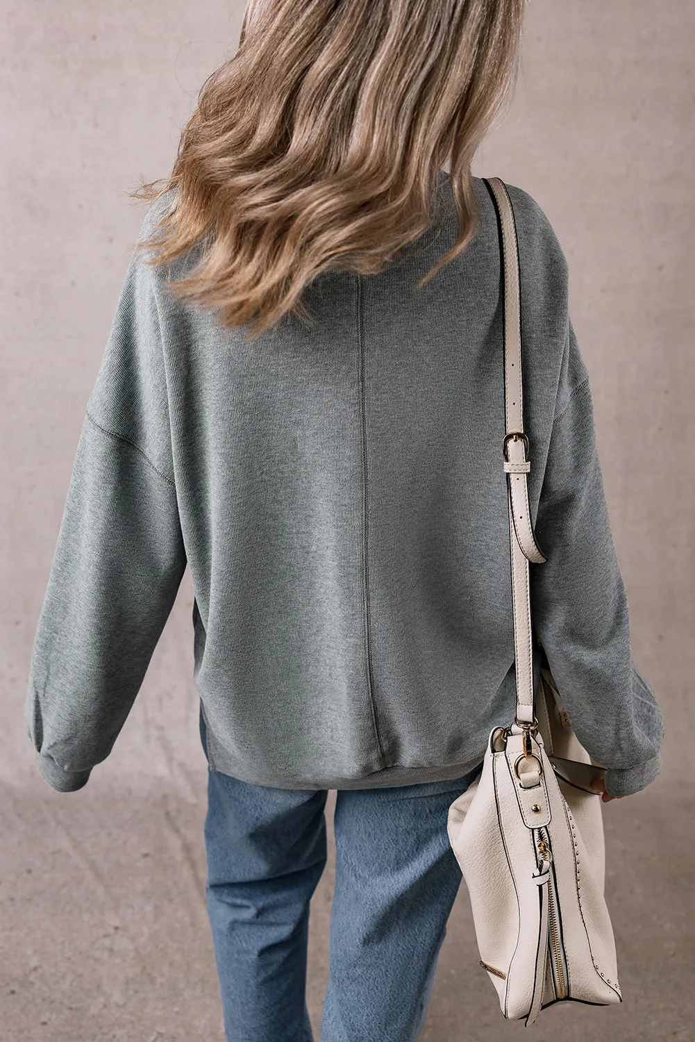 Side Split Oversized Sweatshirt