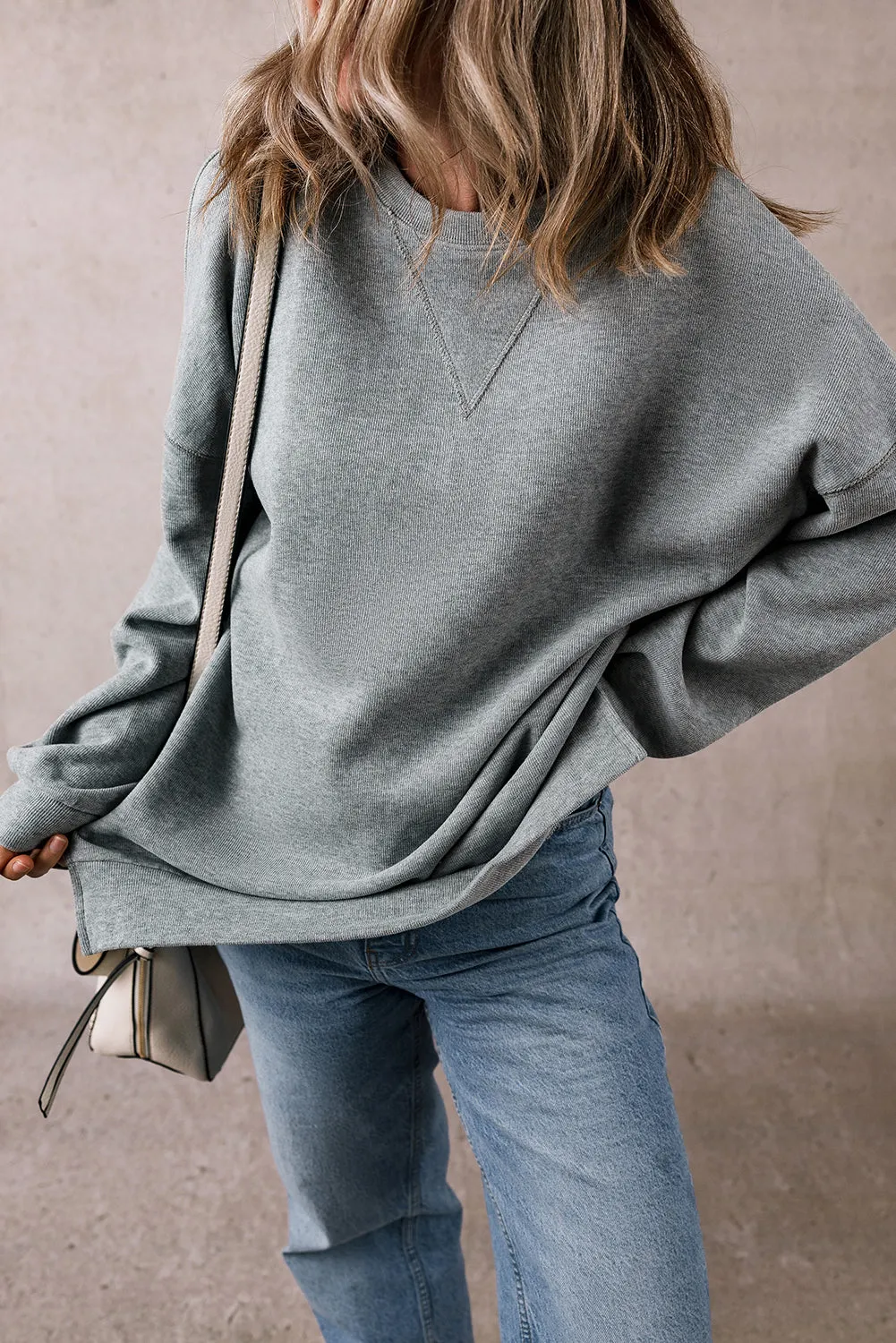 Side Split Oversized Sweatshirt