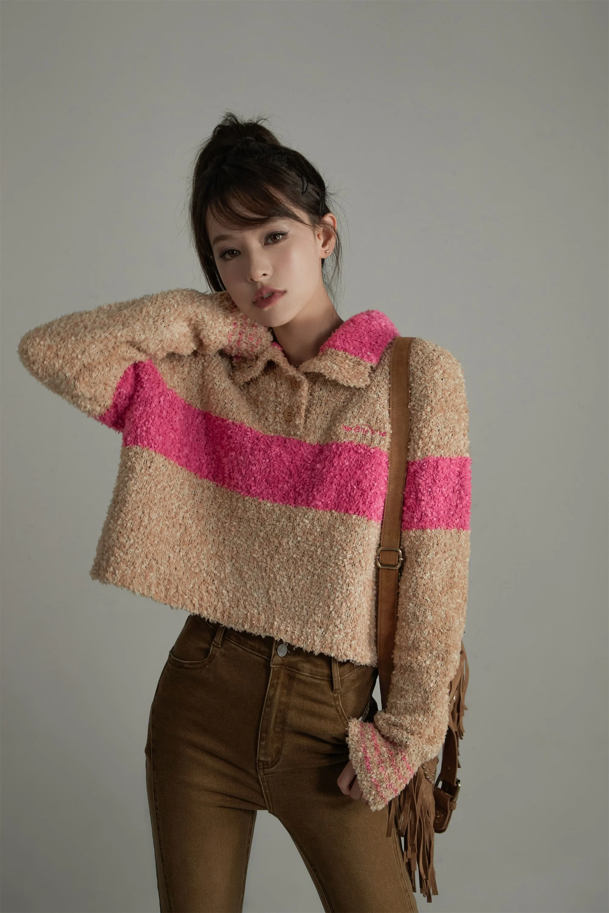 Striped Color Knit Sweater