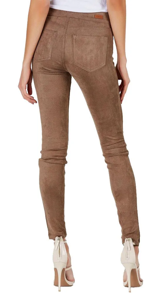 Suede Skinny Pants Legging Taupe