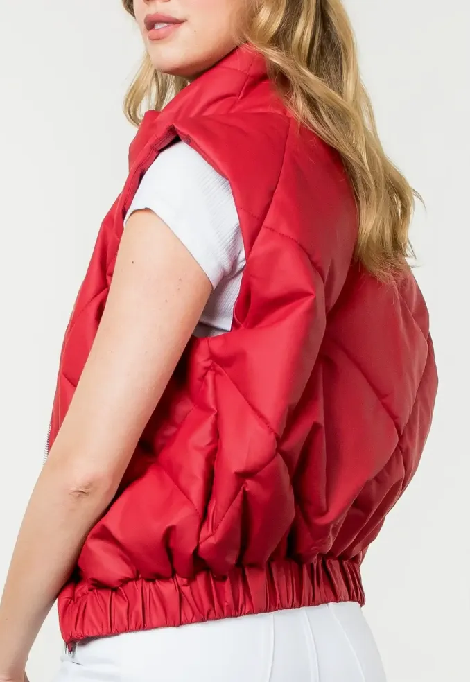 THML Puffer Vest-Red