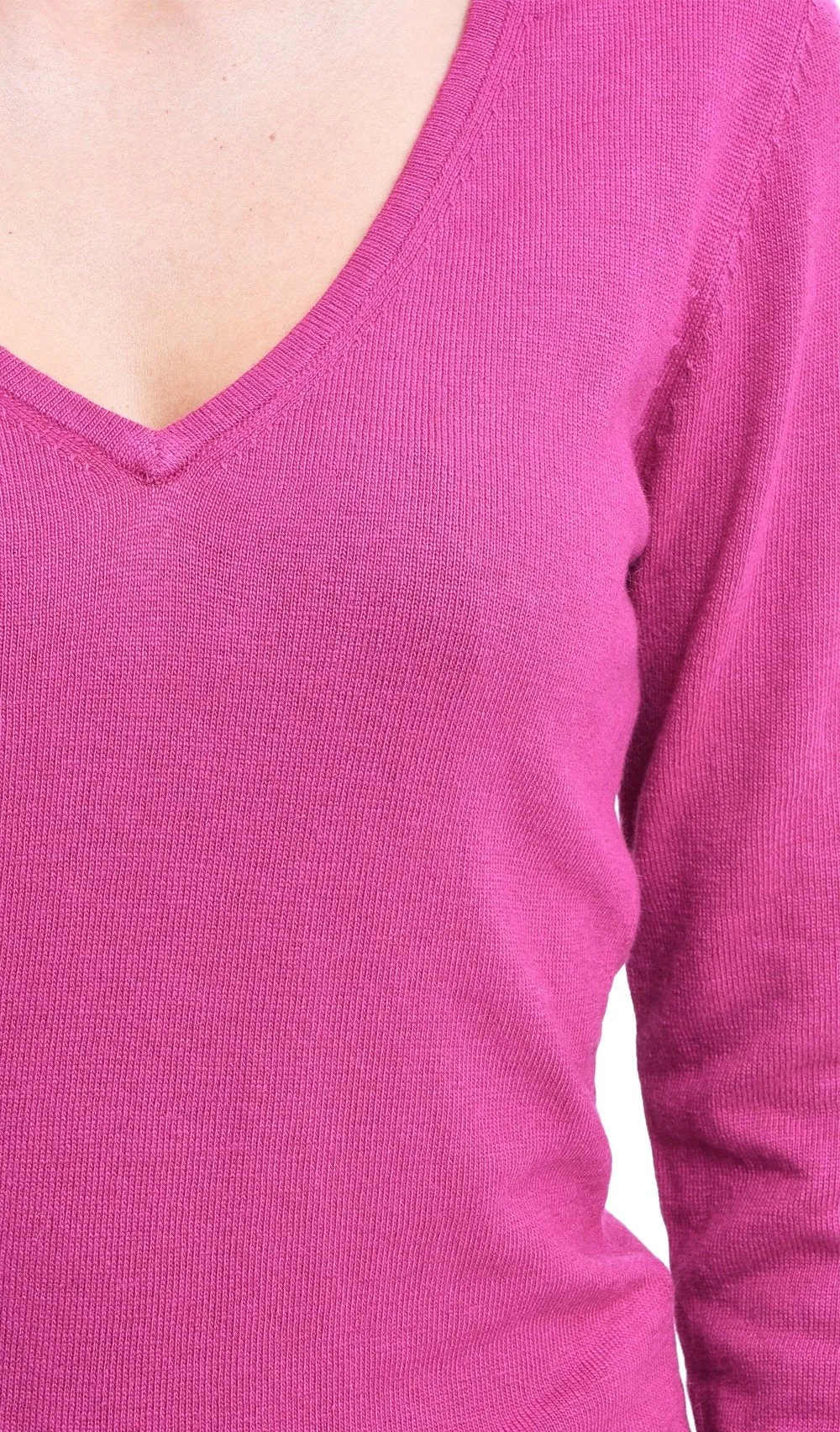 V-NECK BASIC SWEATER