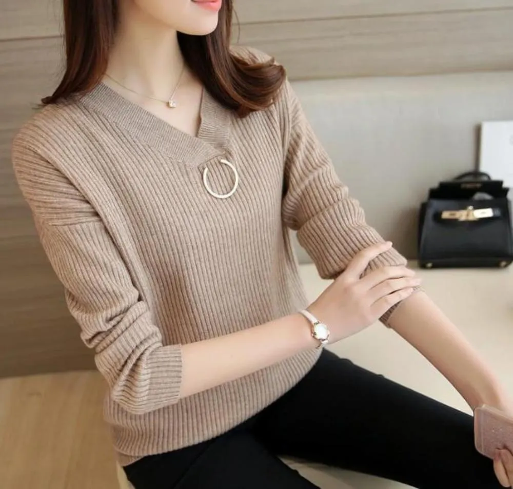 Womens V Neck Sweaters